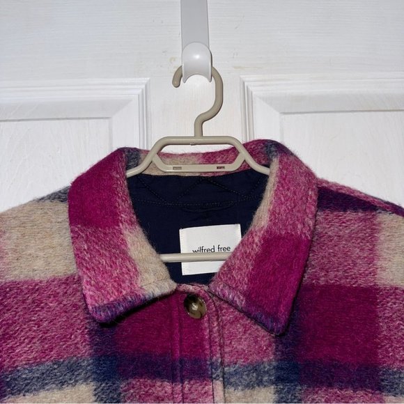 NWT Wilfred Free Autumn Shirt Jacket Rosie Lt Birch Merino Wool Size XL Women's - Picture 9 of 13